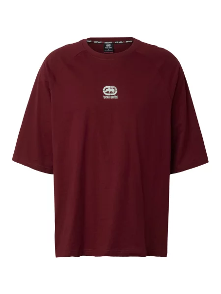 Ecko Unlimited Póló Quiet sötétvörös fehér