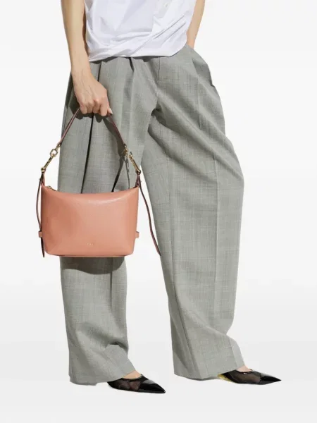 Geantă shopper Furla din piele roz
