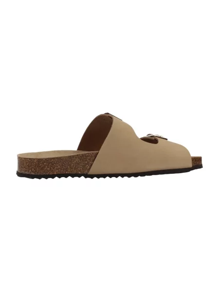 Geox papuci din piele D BRIONIA bej