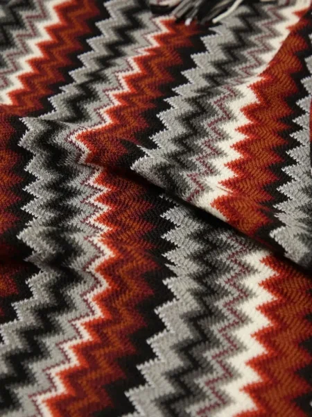 Плетен шал Missoni черно
