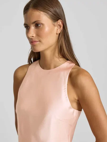 Bluzka Gestuz z baskinką elegancka różowa