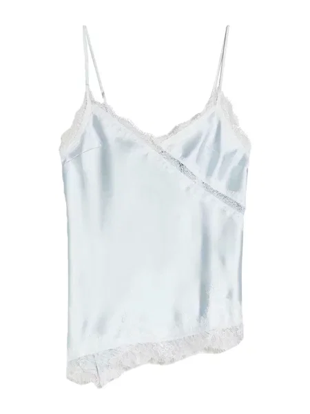 Bershka Top pastelno modra