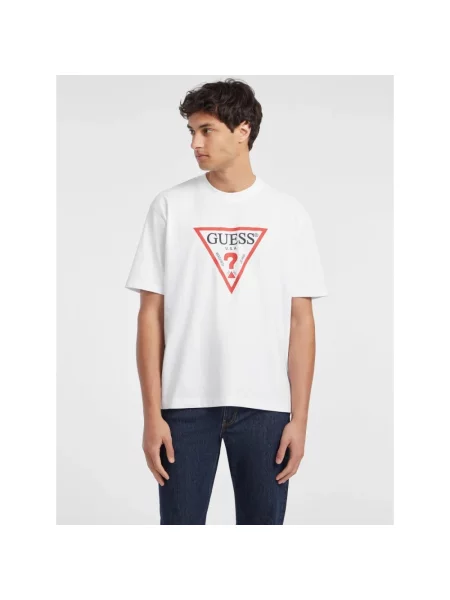 Guess Jeans T-Shirt Oversize biały