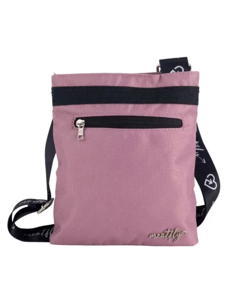 Torebka na ramię z regulowanym paskiem – Dusty Rose Meatfly różowa