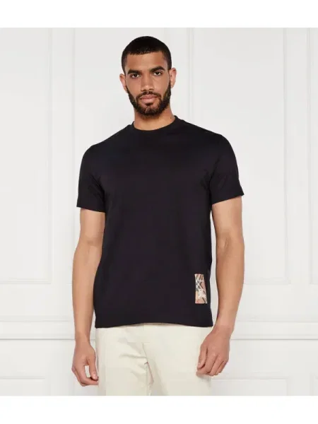 Tricou Burberry în carouri negru