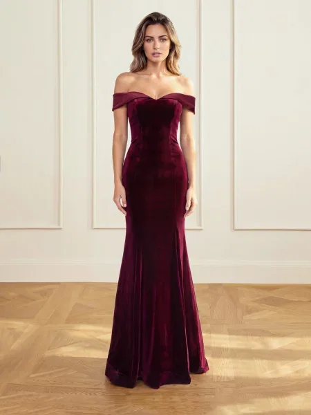 Acob a porter Rochie de seară burgundy roșu