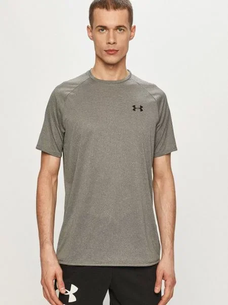Тениска Under Armour мъжка с изчистен дизайн сиво