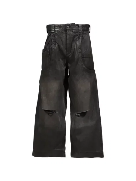 Pantaloni Hyacyn zdrențuiți negru