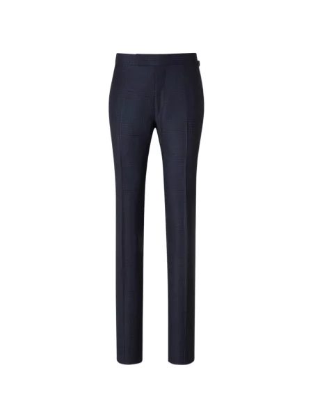 Costum Tom Ford cu model pepito albastru