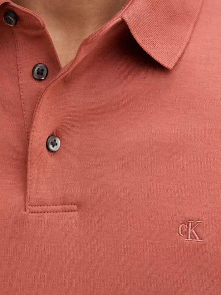 Calvin Klein póló férfi narancsszínű