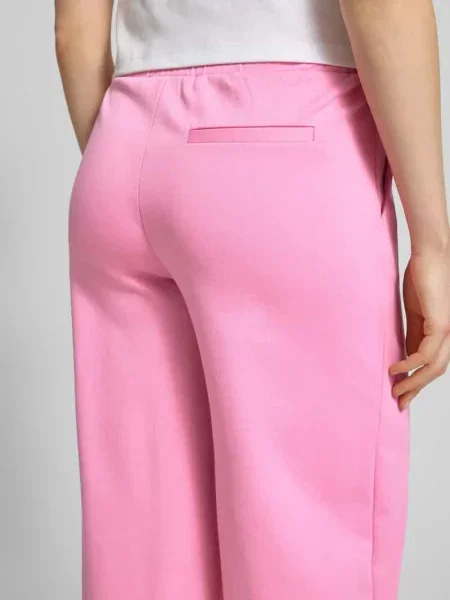 Spodnie dresowe wide leg z elastycznym pasem model Kate' Ichi