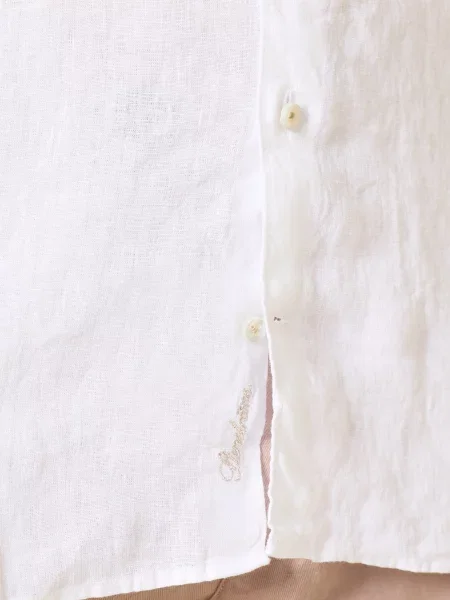 Stenströms Lněná Košile Slimline Fit bílá