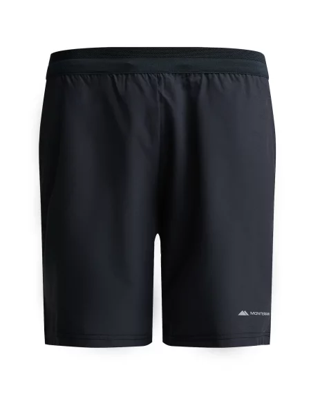 MONTERRAIN Sportovní kalhoty Lyder světlemodrá / černá bílá