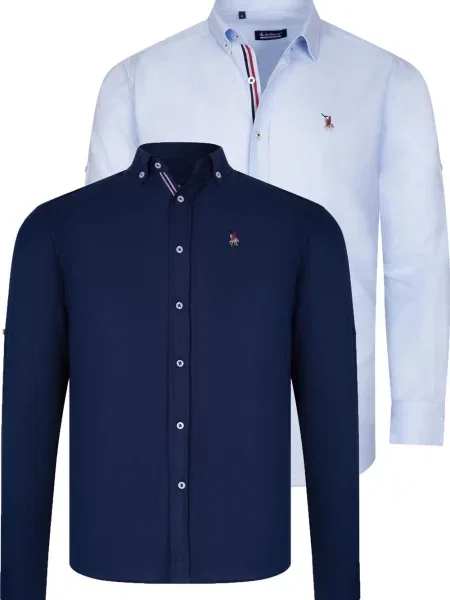 Риза Dewberry синьо