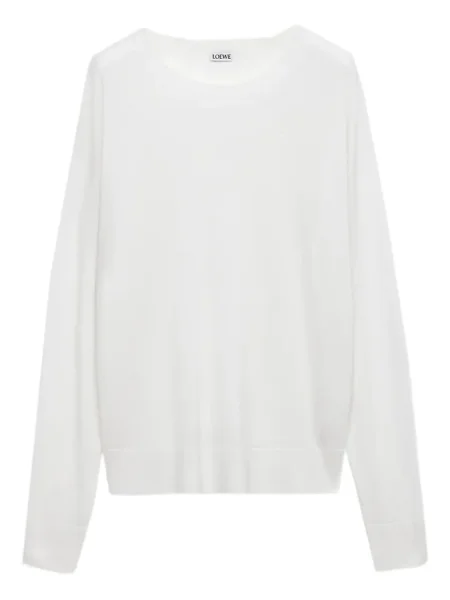 Pulover Loewe lung alb