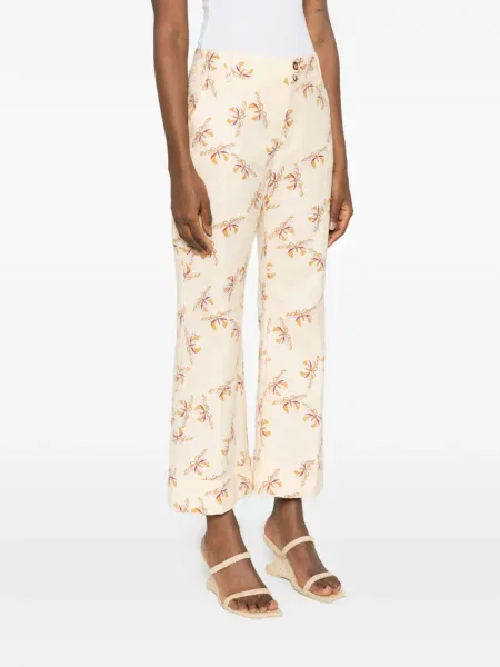 Pantaloni La Doublej cu model floral cu imagine