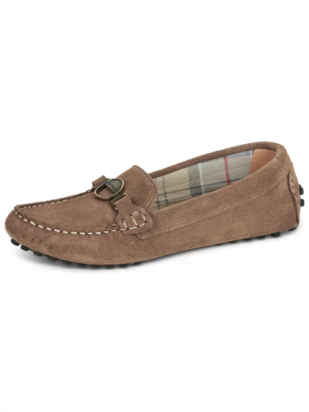 Pantofi Barbour din piele bej