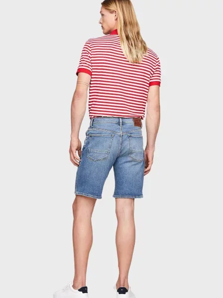 Короткие джинсовые шорты Tommy Hilfiger синие