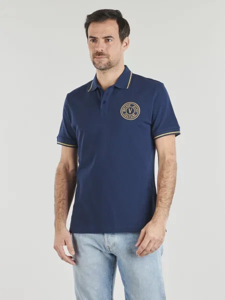 Polokošile Versace Jeans Couture modré