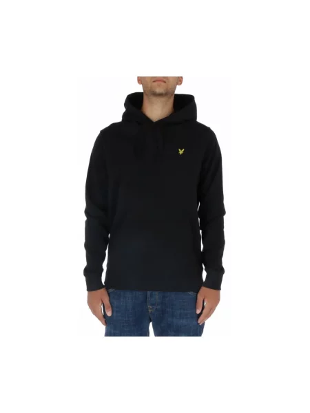 Bluza z kapturem Lyle & Scott z kapturem czarna