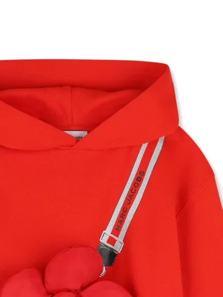 Bluza z kapturem dziecięca Marc Jacobs czerwona
