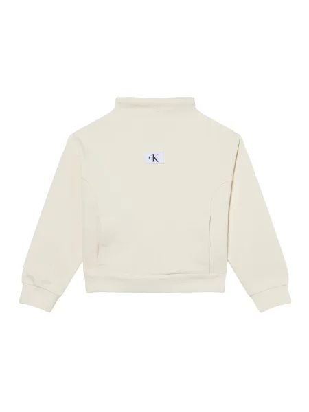 Calvin Klein Jeans Μπλούζα φούτερ κρεμ