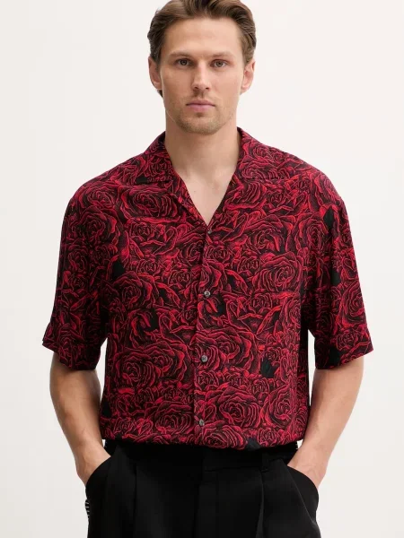 HUGO cămașă bărbătească cu vâscoză Espino