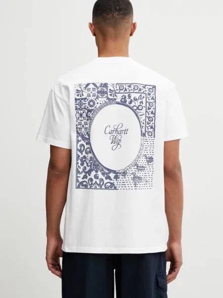 Carhartt WIP S/S Vestige T-Shirt tricou din pentru bărbați alb