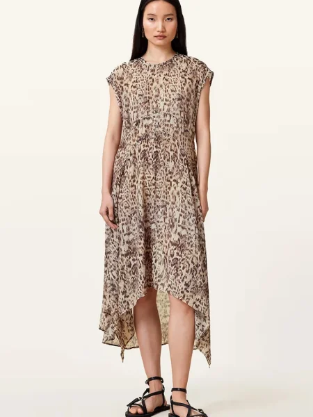 AllSaints Φόρεμα ARWEN καφέ