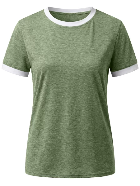 Imily Bela Tricou verde alb