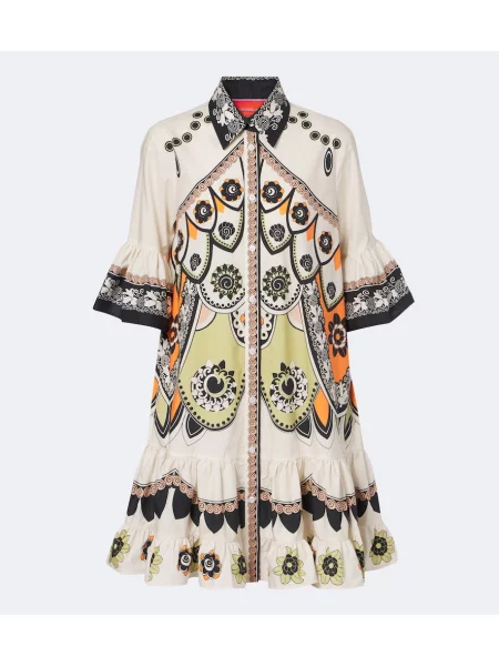 Rochie La Doublej cu imagine din poplin