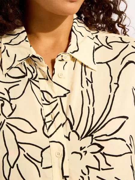Seafolly Ing Hothouse Flowers Ekru bézs