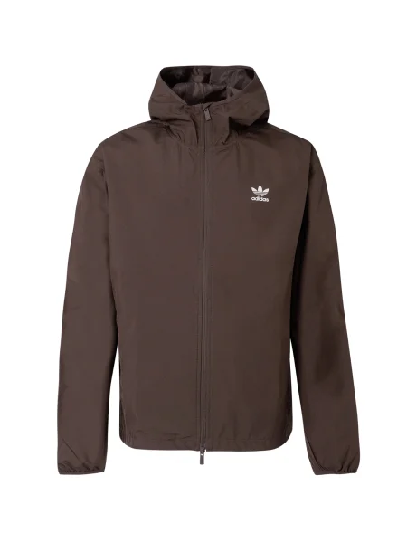 ADIDAS ORIGINALS Geacă de primăvară-toamnă ESSENTIALS maro închis alb