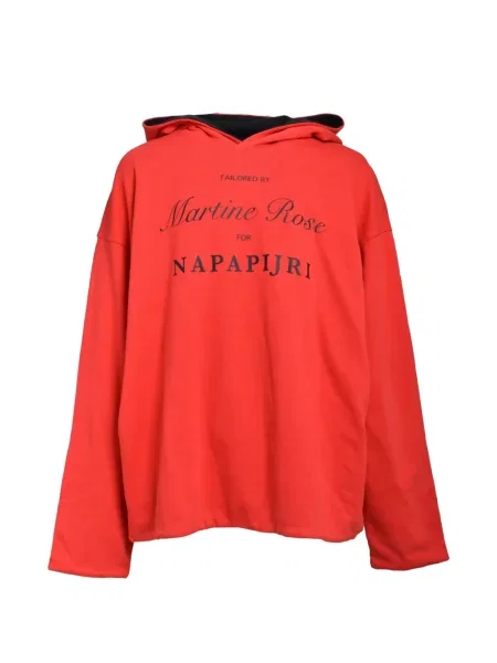 Reversibil hanorac cu glugă Napa By Martine Rose cu imagine roșu