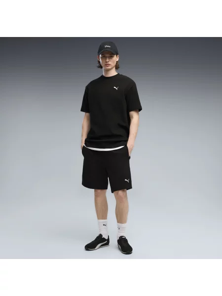 PUMA MÄ™skie szorty Essentials Elevated Material o luÅºnym kroju OdzieÅ¼ S czarny