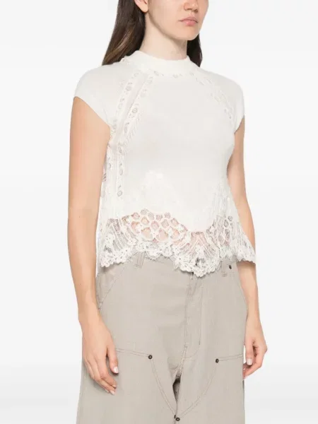 Scurt top Ermanno Scervino din dantelă