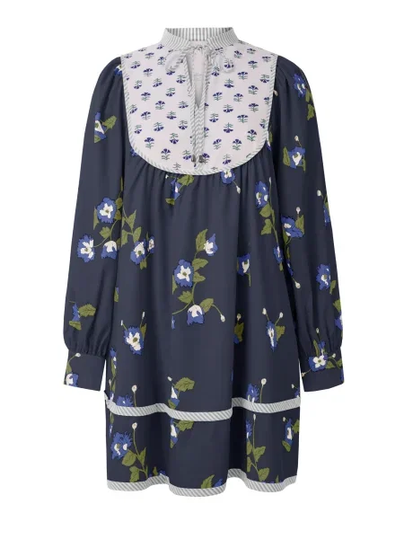 Imily Bela Rochie albastru / bleumarin / verde închis alb