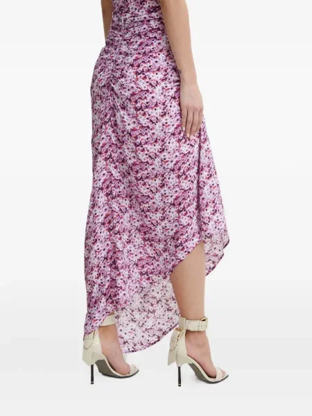 Fustă Iro cu model floral violet