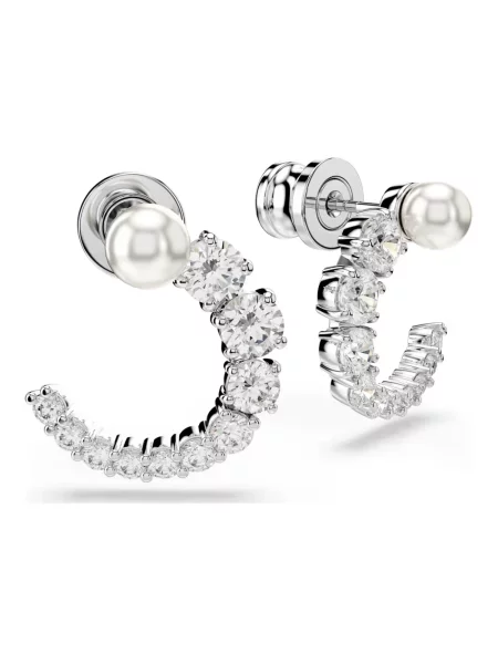 Kolczyki Swarovski szare