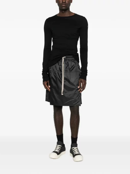 Pantaloni scurți Moncler + Rick Owens negru