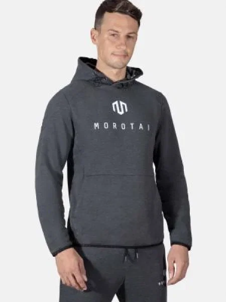 MOROTAI Sweater majica Neo tamo siva bijela