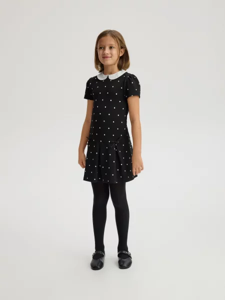 Reserved Сукня в горошок чорний