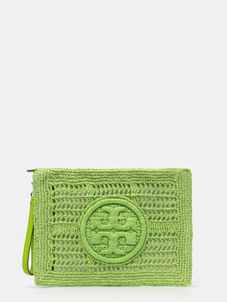 Чанта тип портмоне Tory Burch зелено