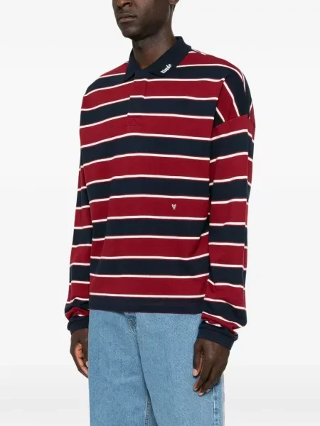 Lung tricou polo Rhude roșu