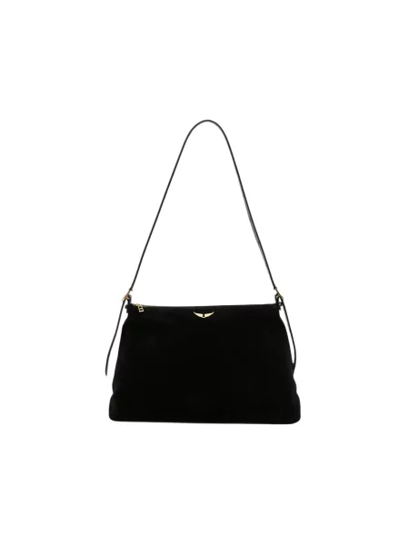 Torebka Zadig & Voltaire zamszowa czarna