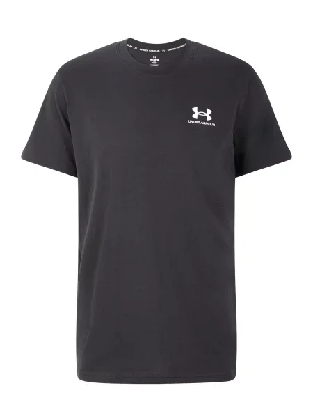UNDER ARMOUR Tricou funcțional negru alb