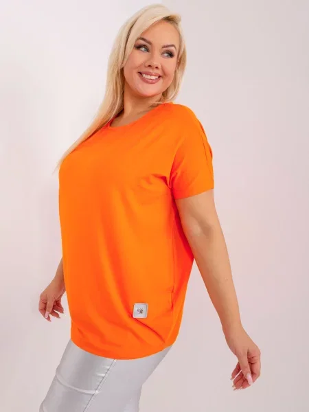 Bluza Fashionhunters oranžna