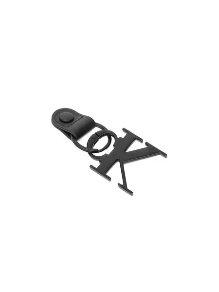 Prívesok Calvin Klein Bold Ck Carabiner Key Fob čierna