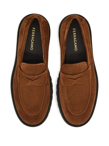 Pantofi loafer Ferragamo maro