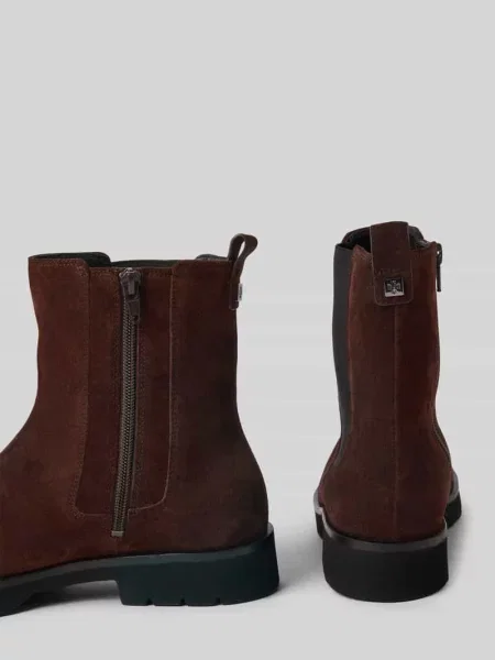 Buty chelsea ze skóry naturalnej model ‘Suede’ Högl beżowe